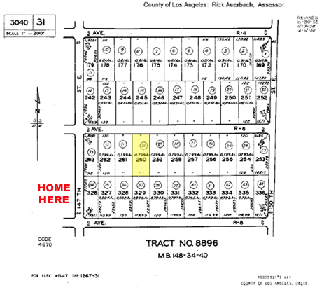 Plat Map of property.