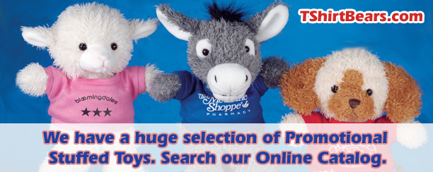 Buy Teddy bears with t-shirts featuring your logo or custom text. Custom Teddy Bears for sale.